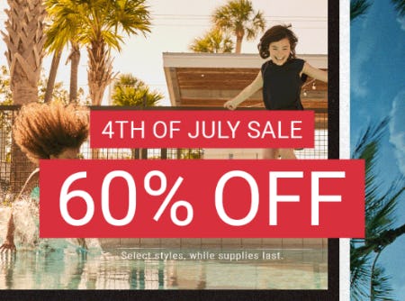 4th of July Sale: 60% Off