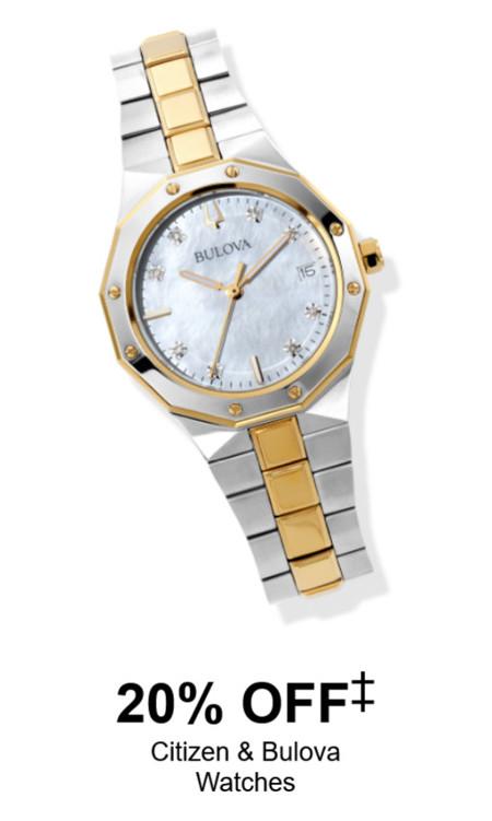 20% off Citizen and Bulova Watches