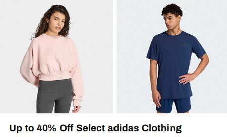 Up to 40% Off Select adidas Clothing