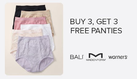 Buy 3, Get 3 Free Panties