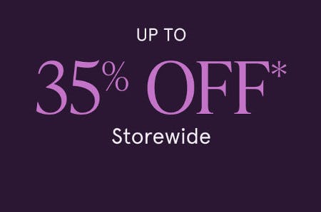 Up to 35% off Everything