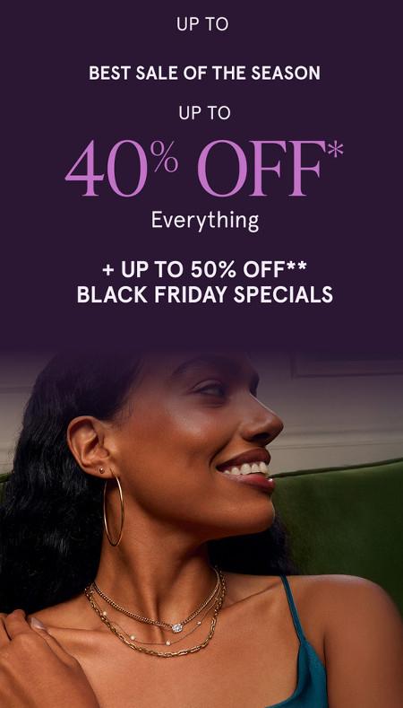 Up to 40% off Everything