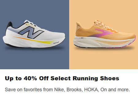 Up to 40% Off Select Running Shoes