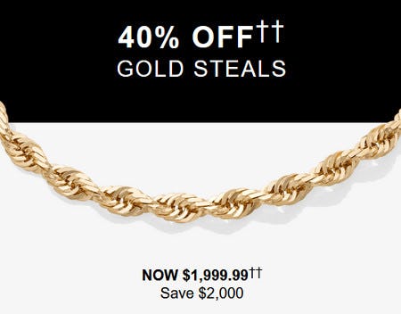 40% off Gold Steals