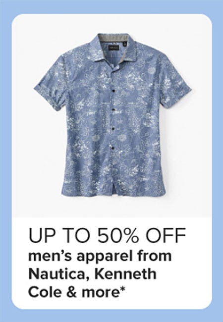 Up to 50% Off Men's Apparel From Nautica, Kenneth Cole & More