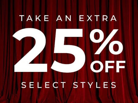 EXTRA 25% OFF SELECT SALE