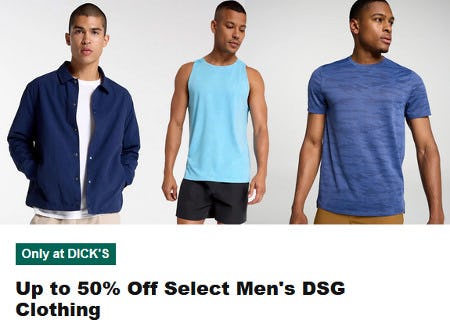 Up to 50% Off Select Men's DSG Clothing