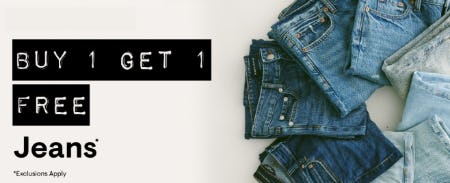 Buy 1, Get 1 Free Jeans