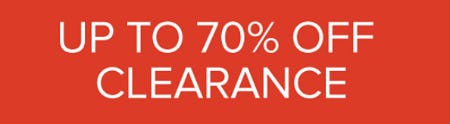 Up to 70% Off Clearance