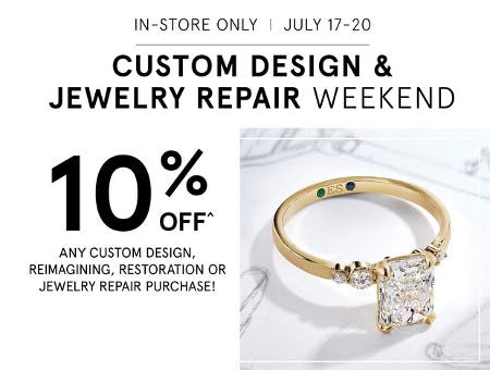 Custom Design and Jewelry Repair Weekend