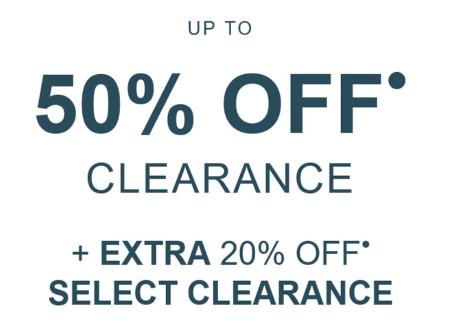 Up to 50% off Clearance
