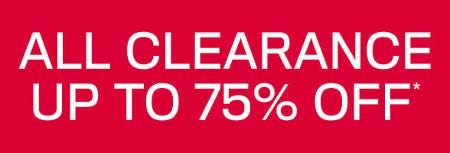 All Clearance Up to 75% off