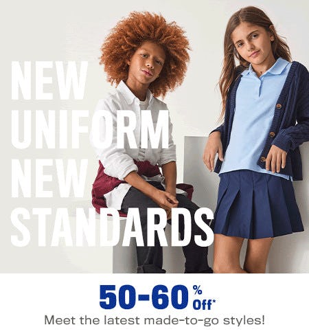 50-60% off Uniform and Essentials