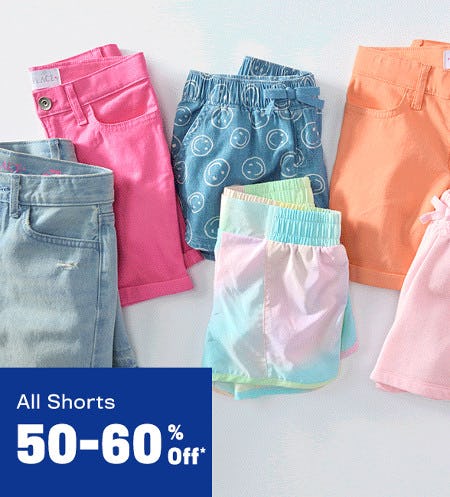 50-60% off All Shorts