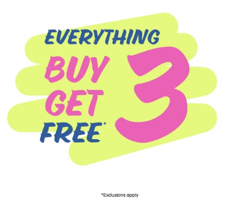 Everything Buy 3, Get 3 Free