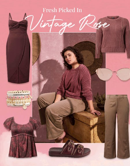 Fresh Picked New in vintage Rose