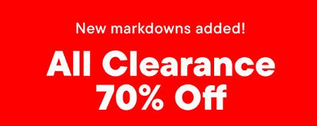 All Clearance 70% off