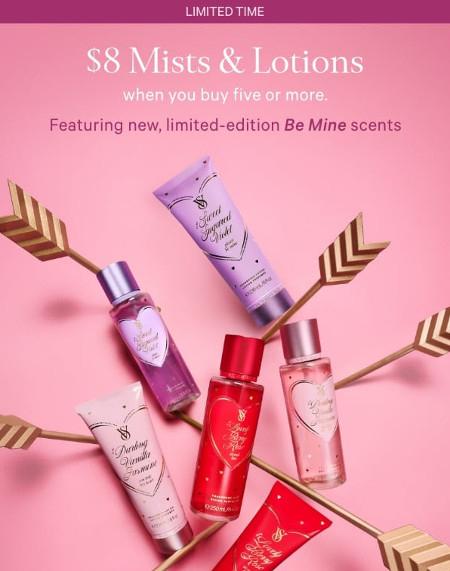 $8 Mists and Lotions When You Buy Five or More