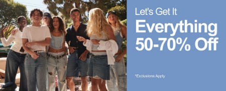 50-70% Off Everything