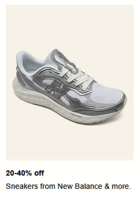 20-40% off Sneakers from New Balance and More