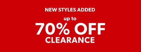 Up to 70% Off Clearance
