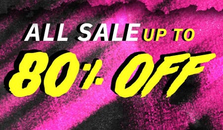 All Sale Up to 80% off