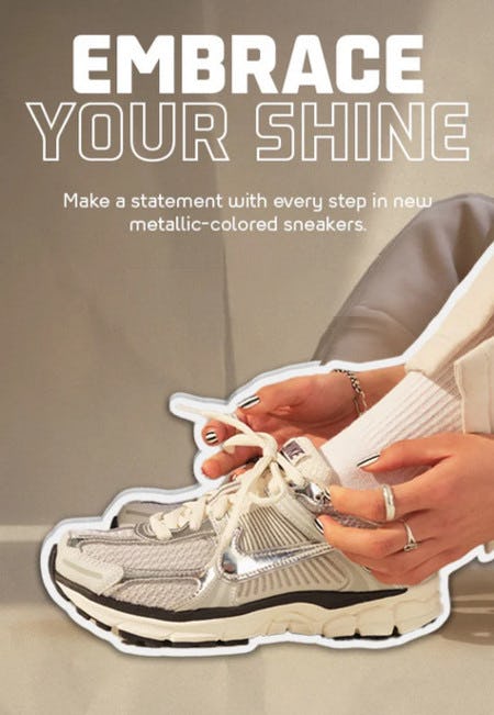 Now Trending: Metallic Sneakers