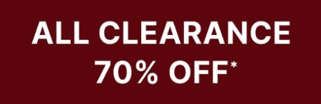 All Clearance 70% Off