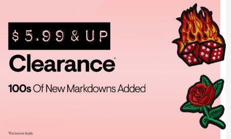 $5.99 & Up Clearance