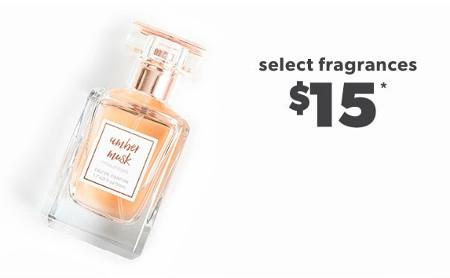 Select Fragrances $15