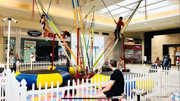 Bungee Jump for kids & Rides Logo