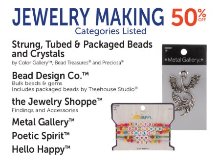 50% Off Jewelry Making