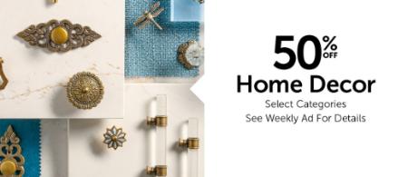 50% Off Home Decor