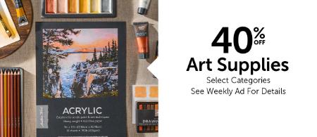 40% Off Art Supplies