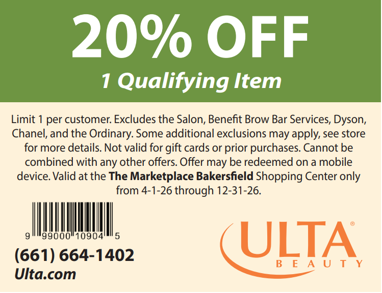 coupon for dr keller glutathione The Marketplace Bakersfield 20% OFF