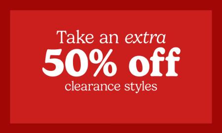 Extra 50% Off Clearance Styles