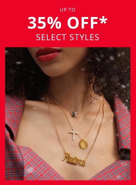 Up to 35% off Select Styles