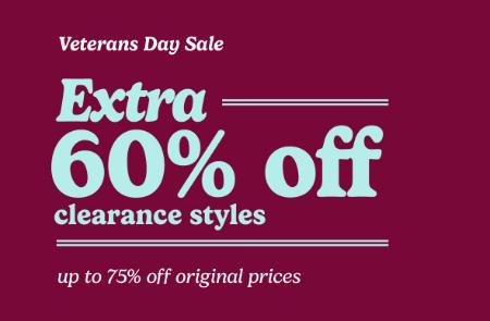 Veterans Day Sale Extra 60% Off