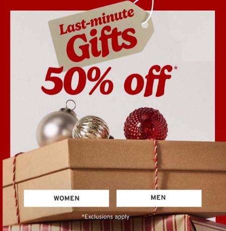 Last-Minute Gifts 50% Off