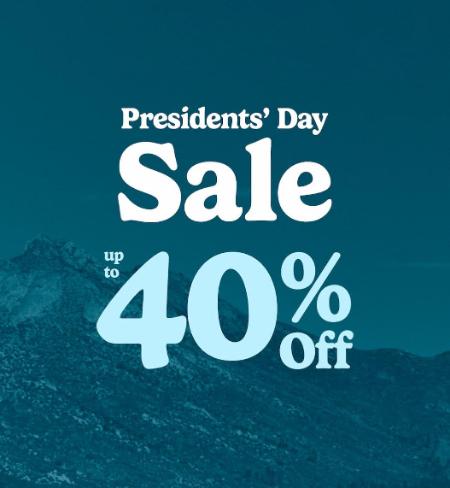 Presidents' Day Sale Up to 40% Off