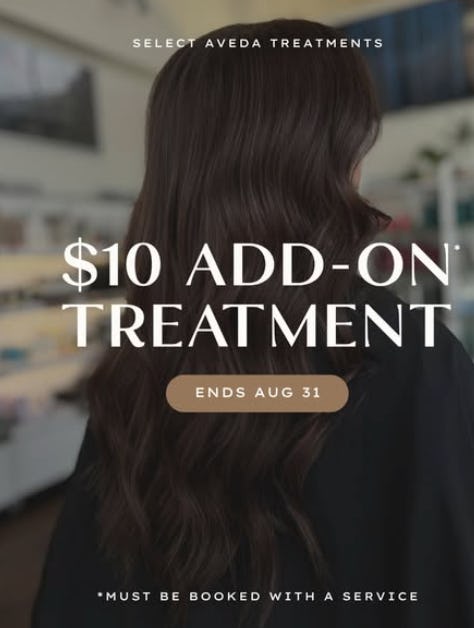 $10 Add -On Treatment!