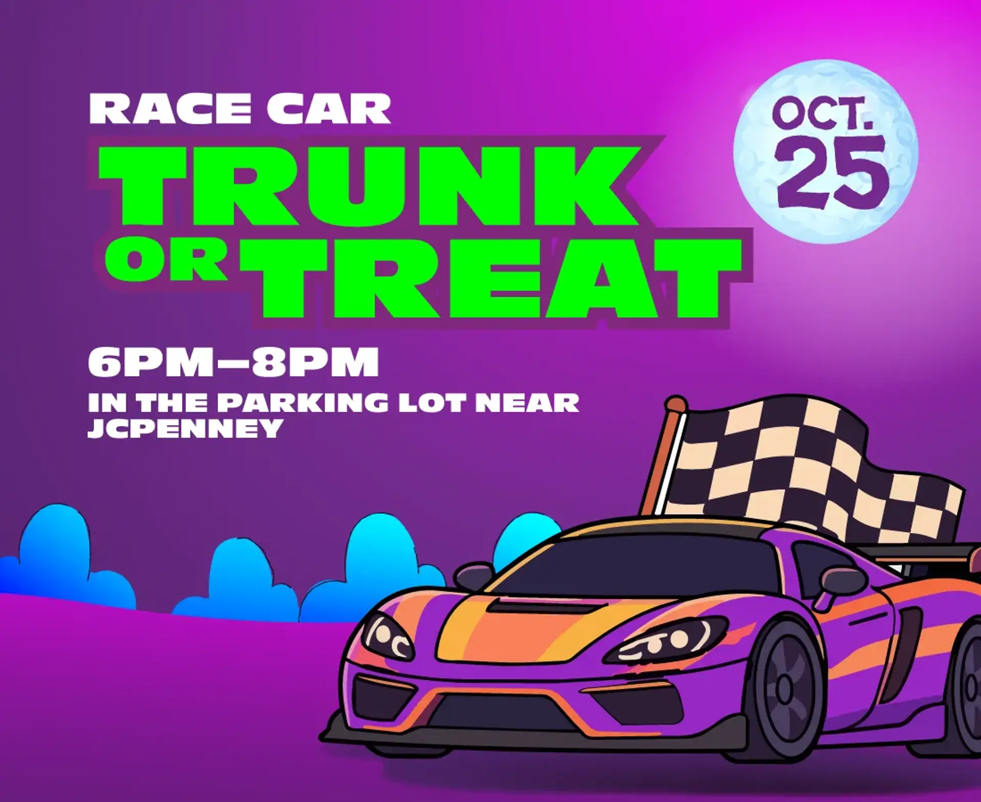 Race Car Trunk or Treat Grand Central Mall is where you’ll find the area’s best events. Click the learn more button to see a complete list of events! 