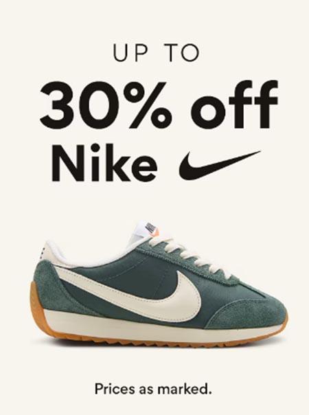 Up to 30% Off Nike