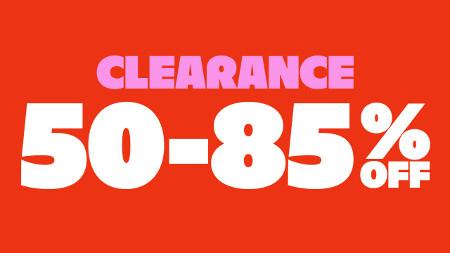 Clearance 50-85% off
