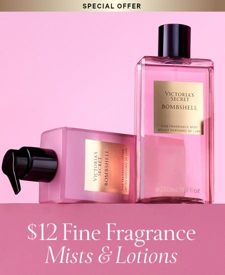 $12 Fine Fragrance Mists and Lotions