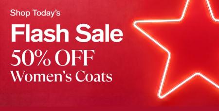 Flash Sale: 50% Off Women's Coats