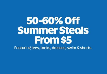 50-60% off Summer Steals