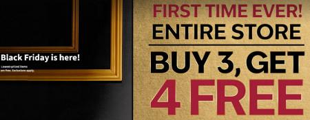 Entire Store Buy 3, Get 4 Free
