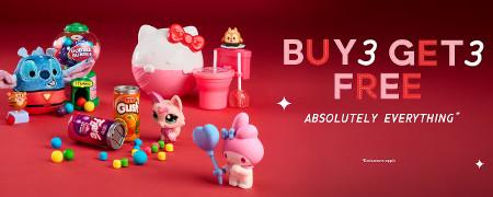 Buy 3, Get 3 Free Absolutely Everything