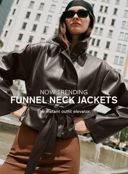Now Trending: Funnel Neck Jackets